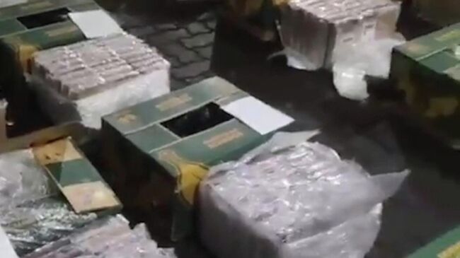 Коробки из-под бананов, в которых был кокаин