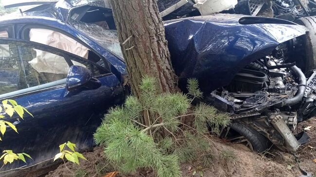 Последствия ДТП с участием четырех автомобилей в Рязанской области