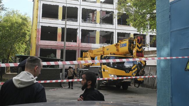 Обрушение произошло во время ремонта в школе на востоке Москвы
