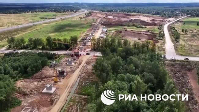 Строительство высокоскоростной железнодорожной магистрали (ВСМ) Москва-Санкт-Петербург. Кадры с коптера Строительство высокоскоростной железнодорожной магистрали (ВСМ) Москва-Санкт-Петербург. Кадры с коптера