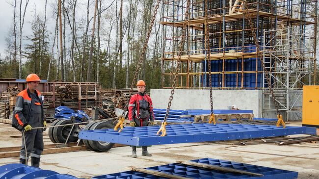 Строительство ВСМ в районе станции Поварово, Московская область 