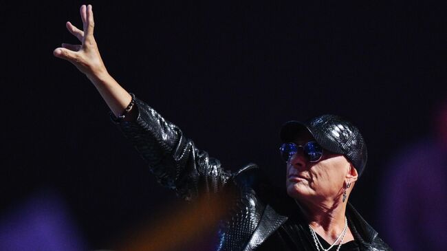 Певец Джо Линн Тёрнер на международном музыкальном конкурсе Интервидение в Москве