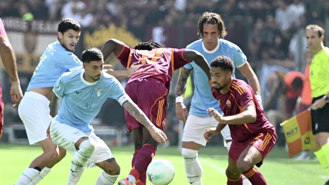 Эпизод матча Ромы против Лацио