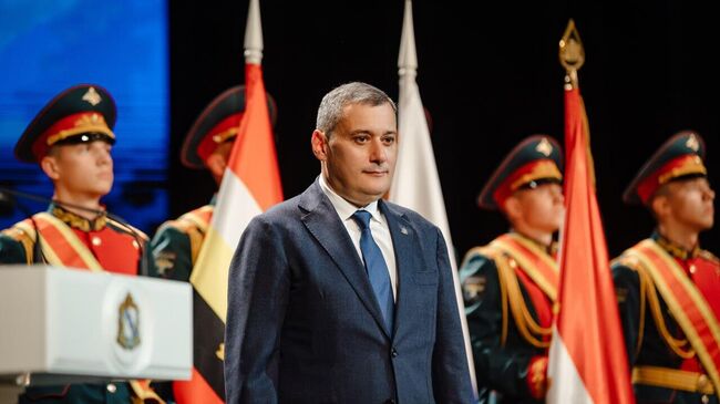 Торжественная церемония вступления Александра Хинштейна в должность избранного губернатора Курской области