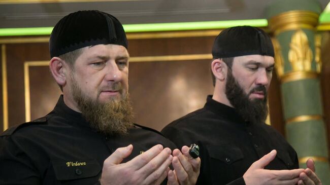 Глава Чечни Рамзан Кадыров и председатель правительства Чечни Магомед Даудов