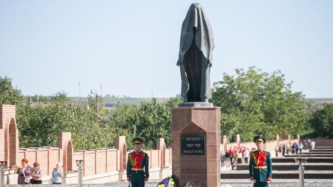 Мемориал жертвам фашизма в приднестровских Дубоссарах после реконструкции