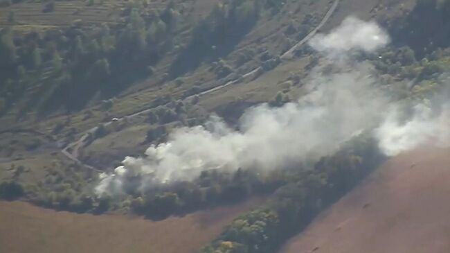 Поражение Геранями пункта дислокации ВСУ в Сумской области