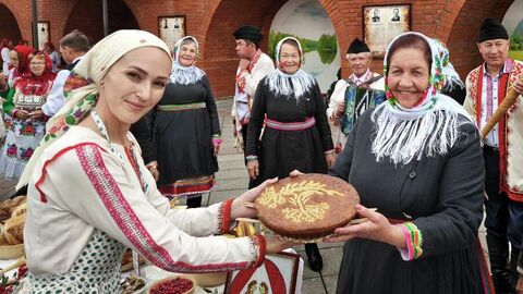 Каждый район Марий Эл на празднике Угинде представлял хлеб, сделанный по собственному рецепту