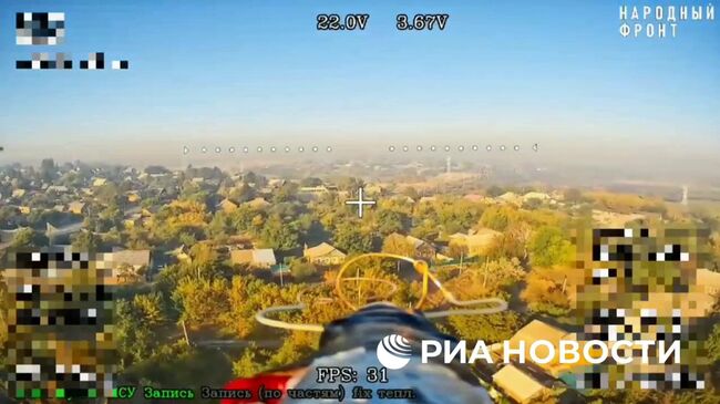 Уничтожение автомобиля, на котором, по предварительным данным, мог передвигаться украинский экс-командир