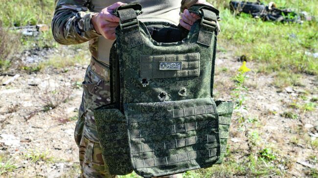 Испытания нового штурмового бронежилета Оберег 