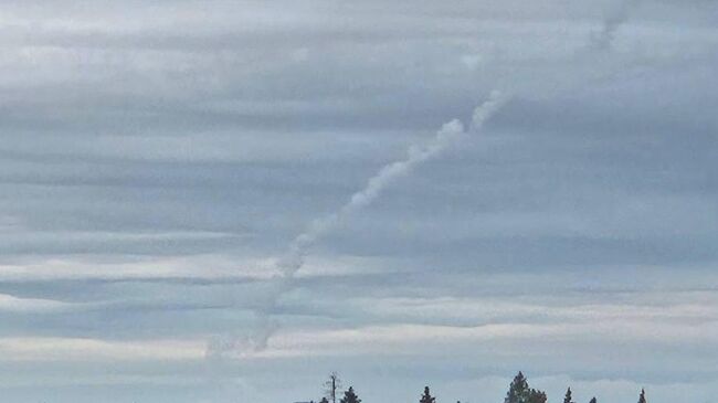 След от ракеты ПВО