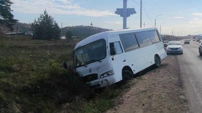 На месте ДТП с участием маршрутного автобуса в Бурятии