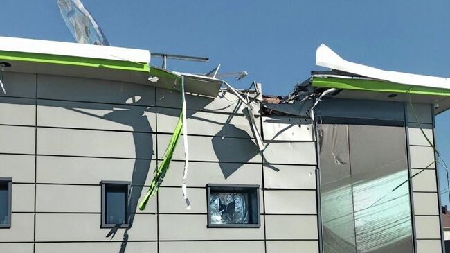 Последствия атаки беспилотников ВСУ в Белгородской области