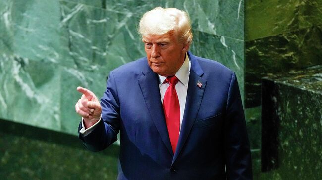 Дональд Трамп после выступления на Генассамблее ООН