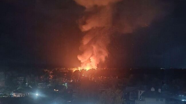 Пожар в Новосибирском зоопарке