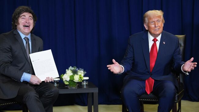 Хавьер Милей и Дональд Трамп