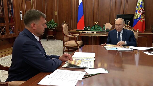 Встреча Путина с губернатором Запорожской области Балицким