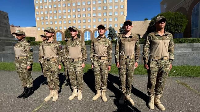 Участники Всероссийской военно-патриотической игры Зарница 2.0 из Абхазии