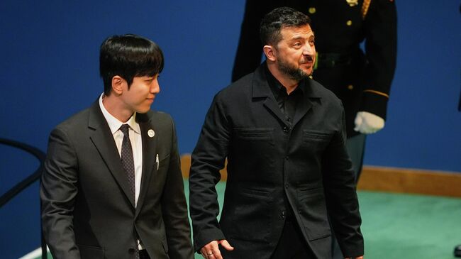 Владимир Зеленский на заседании Генассамблеи ООН