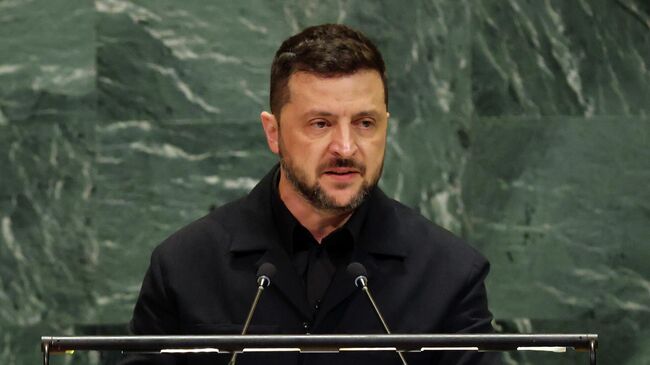 Владимир Зеленский на заседании Генассамблеи ООН