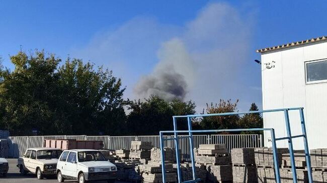 Пожар на складе текстильной компании в Шахтах