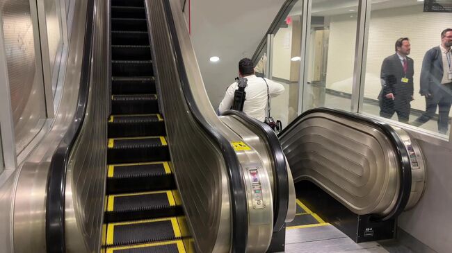 Сбой эскалатора в штаб-квартире ООН