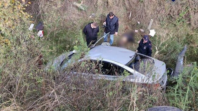 Место убийства водителя такси в Чердаклинском районе