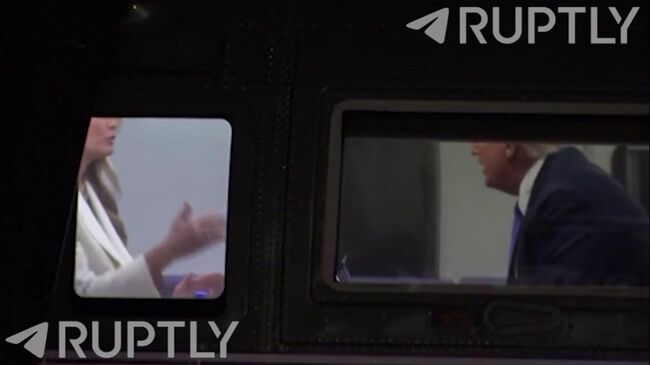 Ссора Трампа с супругой на борту вертолета