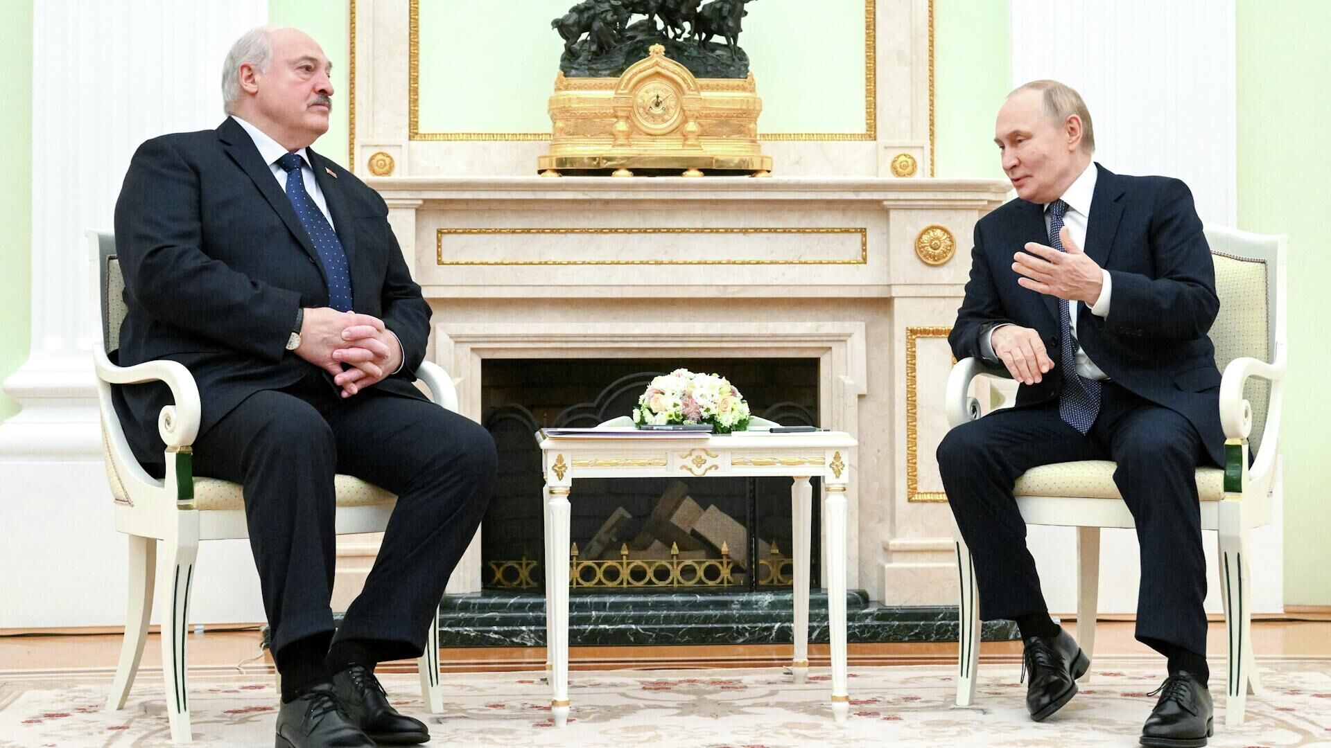 Встреча Путина и Лукашенко Встреча Путина и Лукашенко - РИА Новости, 1920, 26.09.2025