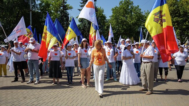 Митинг оппозиции За Молдову в Кишиневе