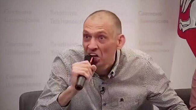 Сергей Тихановский, кадр видео из Telegram Марии Захаровой