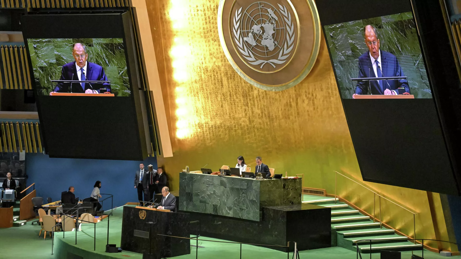 Министр иностранных дел РФ Сергей Лавров выступает на заседании 80-й сессии Генассамблеи ООН - РИА Новости, 1920, 27.09.2025