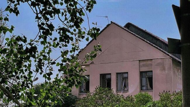 Последствия удара ВСУ по городу Каменка-Днепровская Запорожской области. 29 сентября 2025