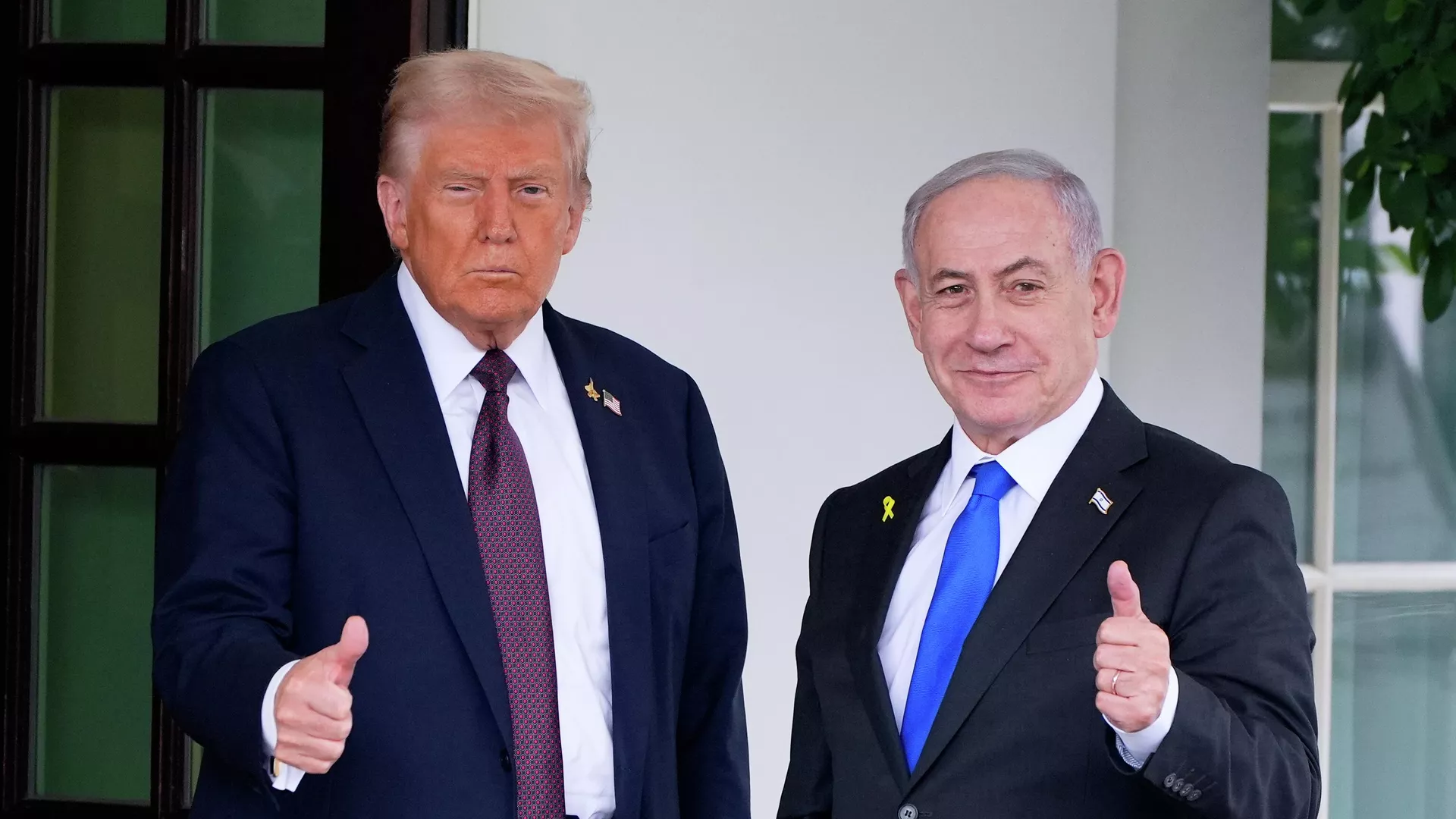 Donald Trump dan Benjamin Netanyahu - RIA Novosti, 1920, 24/10/2025