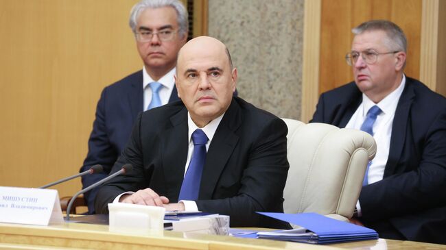 Председатель правительства РФ Михаил Мишустин на заседании Евразийского межправительственного совета в Минске