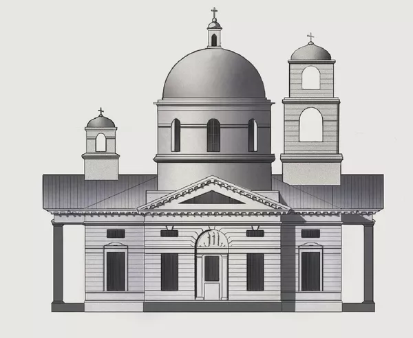 Храм Андрея Первозванного в Грузино (проект Федора Демерцова)