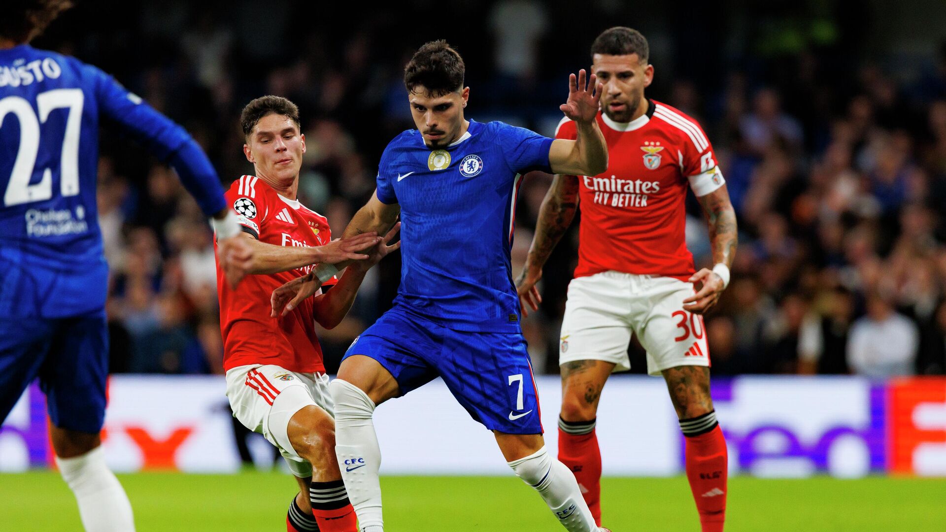 Эпизод матча ЛЧ Челси против Бенфики - РИА Новости, 1920, 01.10.2025