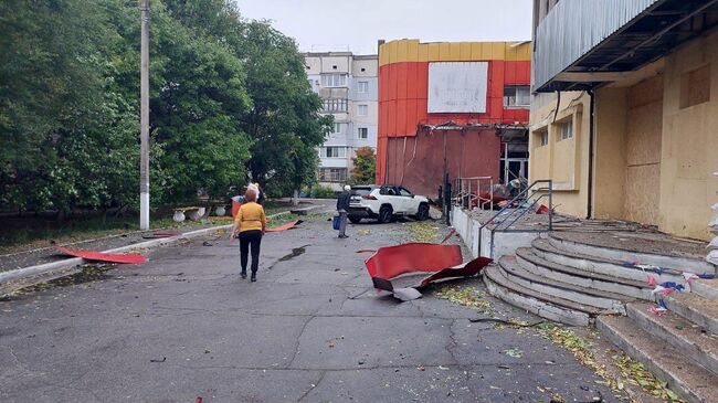 Последствия взрыва в Новой Каховке Последствия взрыва в Новой Каховке