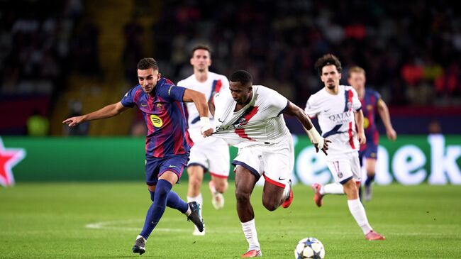 Эпизод матча ЛЧ Барселона - ПСЖ