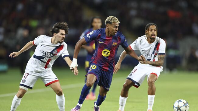 Эпизод матча ЛЧ Барселона - ПСЖ