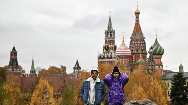 Отдых горожан в центре Москвы