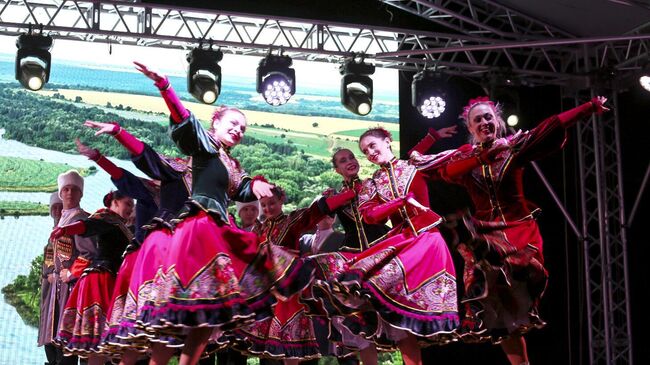 Торжественное закрытие VI Всероссийского слета казачьей молодежи