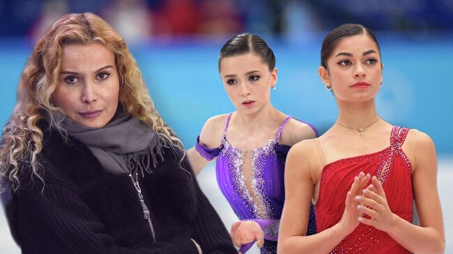 Этери Тутберидзе, Камила Валиева и Аделия Петросян