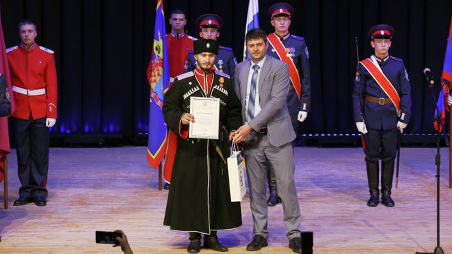 Торжественная церемония закрытия слета Ассоциации казачьих вузов