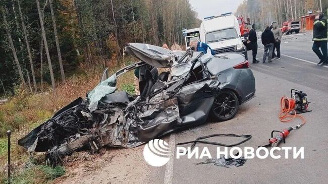 Последствия ДТП в Гусь-Хрустальном районе Владимирской области Последствия ДТП в Гусь-Хрустальном районе Владимирской области