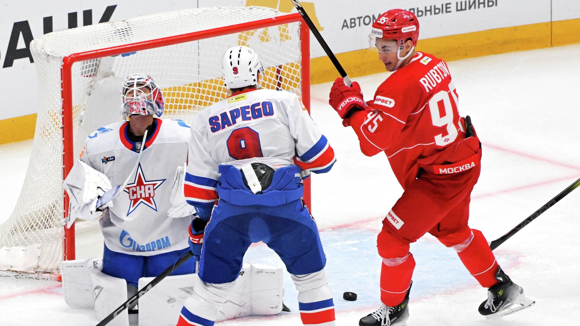 Хоккей. КХЛ. Спартак (Москва) - СКА (Санкт-Петербург) Хоккей. КХЛ. Спартак (Москва) - СКА (Санкт-Петербург) - РИА Новости, 1920, 03.10.2025