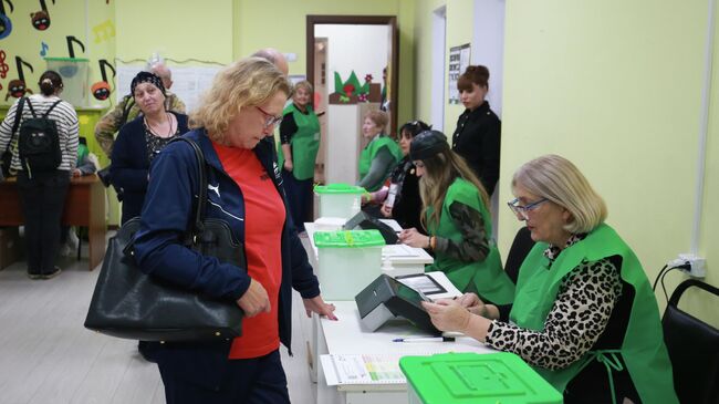 Голосование на выборах в органы местной власти в Грузии