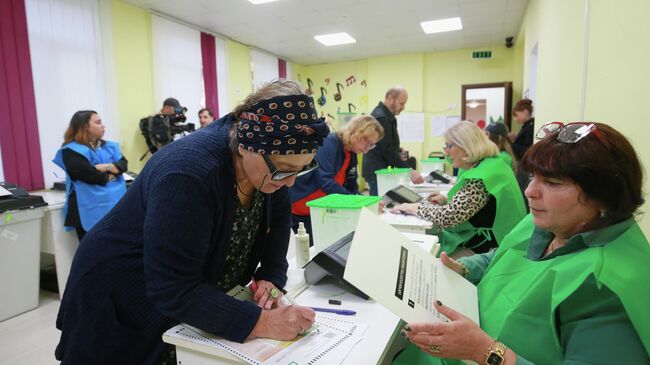 Голосование на выборах в органы местной власти в Грузии