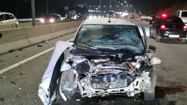 На месте ДТП на трассе Минеральные Воды — Кисловодск 