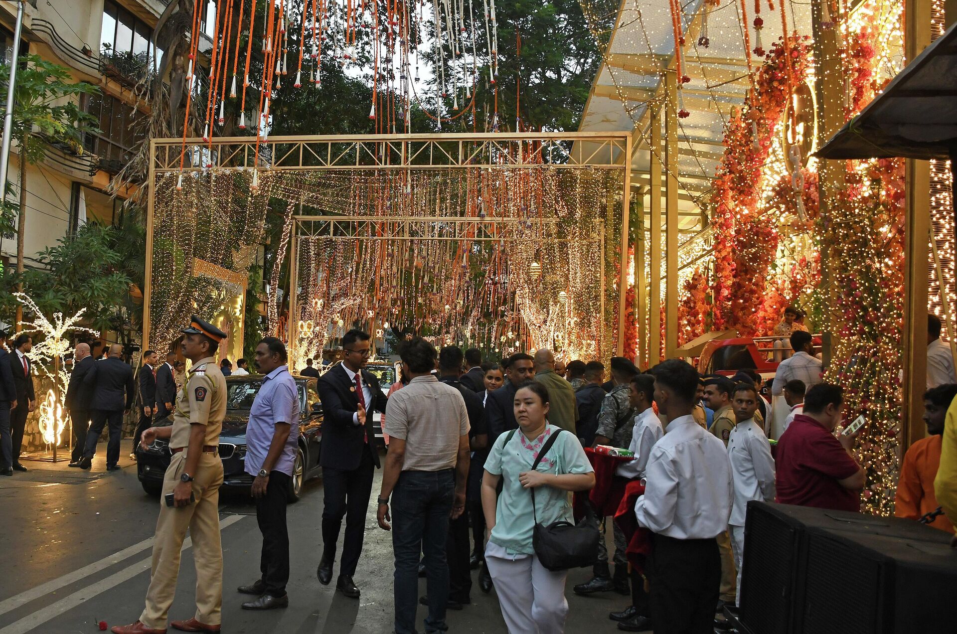 Декорации на свадьбе Ананта Амбани и Радики Мерчант - РИА Новости, 1920, 07.10.2025